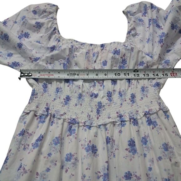 NWT LoveShackFancy x Target Gemma Dress Women's Medium White Maxi Floral Cottage - Picture 14 of 14